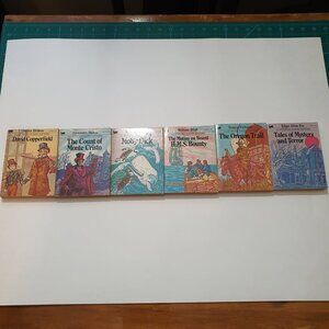 Illustrated Classic Editions 6 Book Lot Small Size Vintage Moby Books